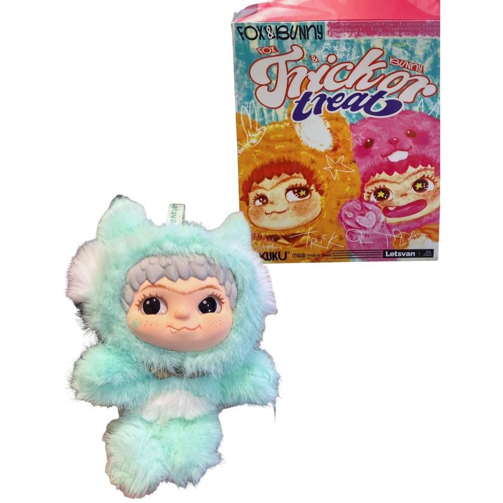 Wakuku Trick or Treat Cute Fox Plush Pendant